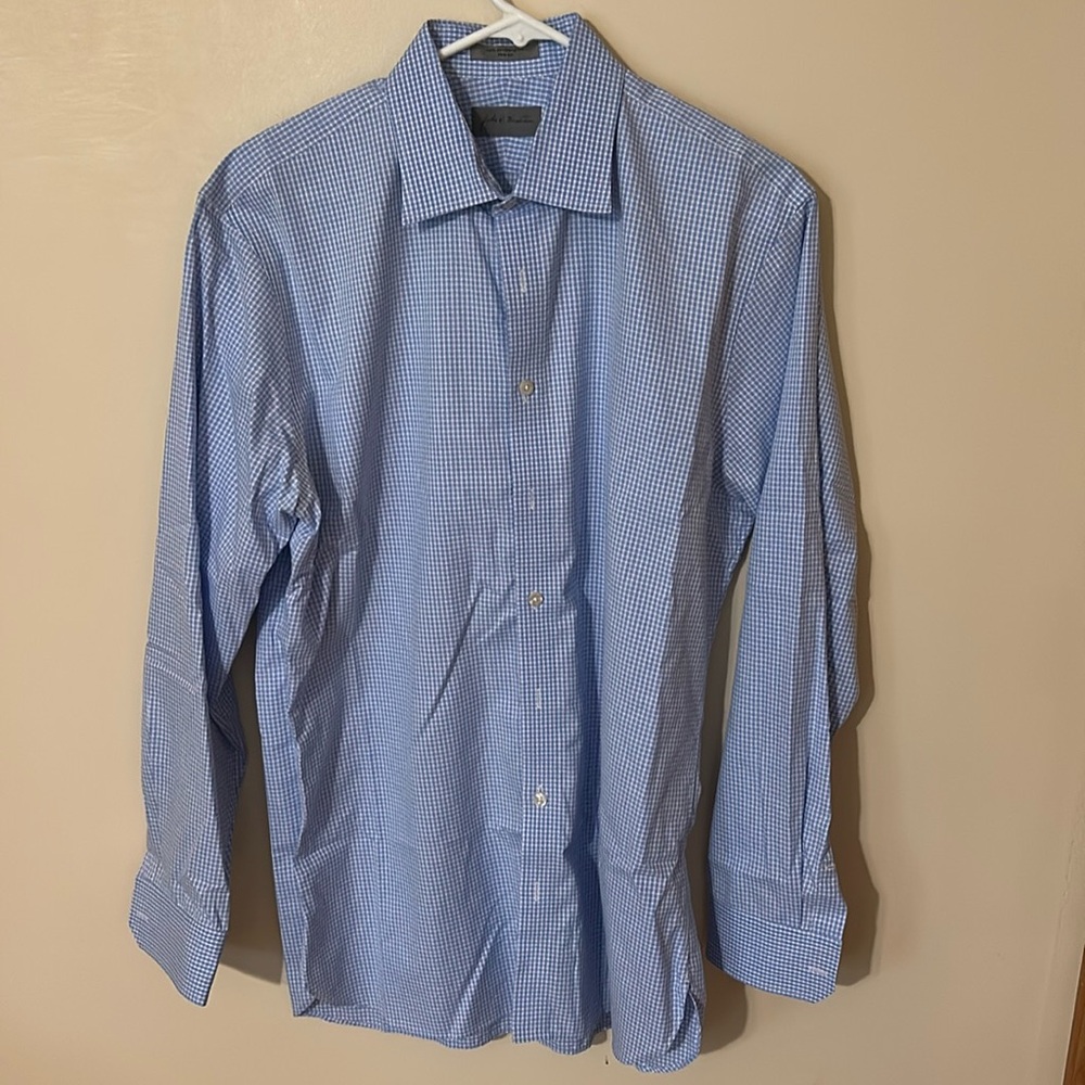 John W. Nordstrom 100% Cotton Dress Short Size 16.5 34-35